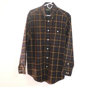 Orvis Cotton Button Down, Medium Plaid Shirt